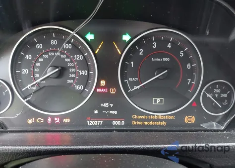 2016 BMW 328I из США, поврежденный, VIN WBA8E9G53GNT84425